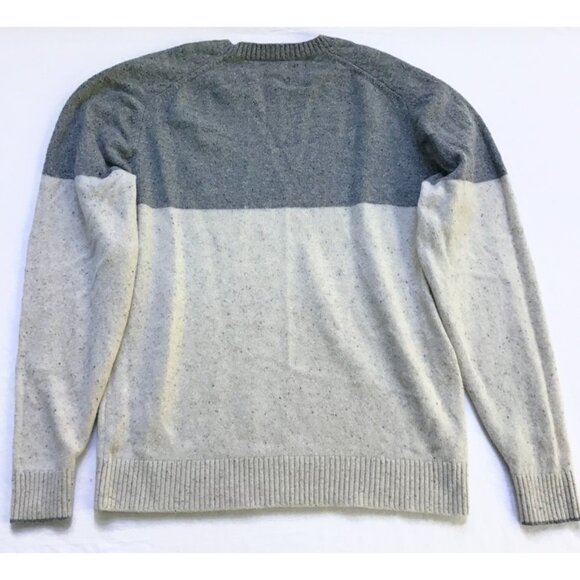 Daniel Cremieux Signature Collection Merino Wool Sweater Mens L Gray Marled Knit - Picture 6 of 6